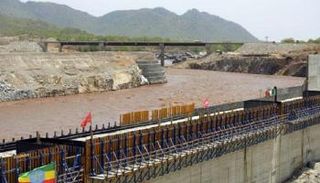 أعمال الإنشاءات في سد النهضة - أرشيفية