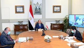 جانب من المفاوضات بشأن سد النهضة