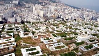 إحدى المقابر في الجزائر التي ضاقت بالموتى - أرشيفية