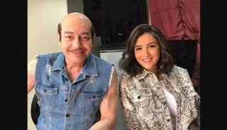 مي عمر وأحمد زاهر من كواليس مسلسل 