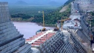 الأعمال الإنشائية لسد النهضة الإثيوبي- أرشيفية