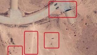 قصف المنظومة التركية بقاعدة الوطية الليبية 