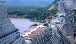 الأعمال الإنشائية لسد النهضة الإثيوبي- أرشيفية