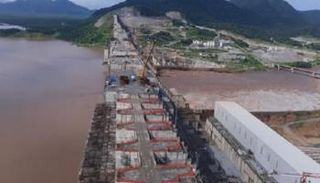 الأعمال الإنشائية لسد النهضة الإثيوبي- أرشيفية