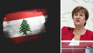 مديرة صندوق النقد الدولي وعلم لبنان - تعبيرية