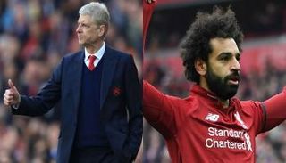 أرسين فينجر ومحمد صلاح