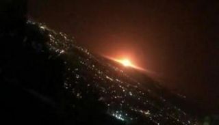 جانب من الانفجار شرقي طهران - أرشيفية