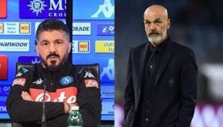 ستيفانو بيولي مدرب ميلان وجاتوزو مدرب نابولي