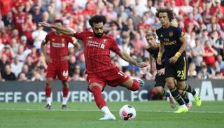 محمد صلاح أمام أرسنال