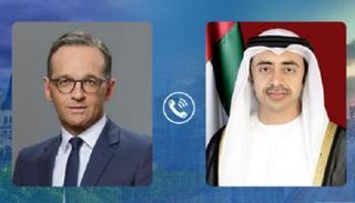 اتصال هاتفي بين الشيخ عبدالله بن زايد وهايكو ماس