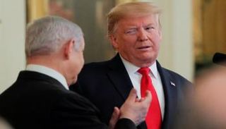 دونالد ترامب في لقاء سابق مع بنيامين نتنياهو