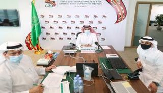 جانب من اجتماع وزراء مالية 