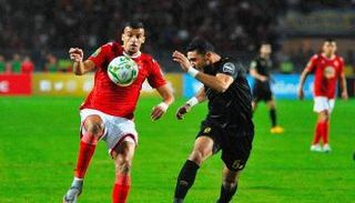 كريم العريبي مهاجم النجم الساحلي أمام الأهلي المصري