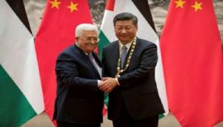 الرئيس الصيني خلال لقاء سابق مع نظيره الفلسطيني