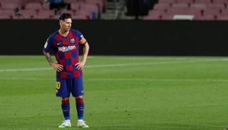 الأرجنتيني ليونيل ميسي نجم برشلونة الإسباني