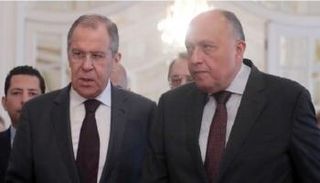 لقاء سابق بين سامح شكري وسيرجي لافروف 