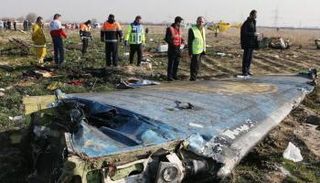 حطام الطائرة الأوكرانية المنكوبة- أرشيفية