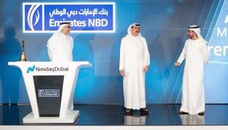 بنك الإمارات دبي الوطني يقرع جرس افتتاح سوق ناسداك دبي