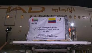 طائرة مساعدات طبية إماراتية ثالثة لكولومبيا 