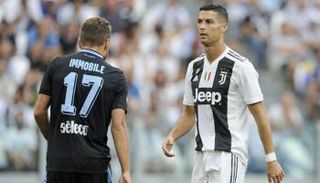 كريستيانو رونالدو نجم يوفنتوس وتشيرو إيموبيلي هداف لاتسيو