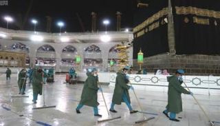 أمطار في الحرم المكي