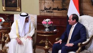 الشيخ محمد بن زايد ولي عهد أبوظبي والرئيس المصري عبدالفتاح السيسي