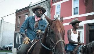 إدريس إلبا من تصوير فيلم Concrete Cowboy