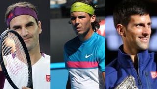 نادال ودجوكوفيتش وفيدرر