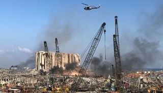 مرفأ بيروت بعد الانفجار