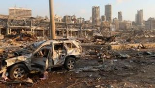 آثار انفجار مرفأ بيروت - أرشيفية