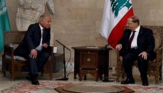 لقاء سابق يجمع أبوالغيط بعون في بيروت