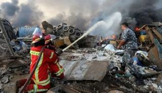 جانب من انفجار بيروت - أرشيفية