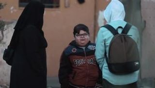 الطفل السوري سعيد مع غيث في قلبي اطمأن