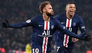 كيليان مبابي ونيمار دا سيلفا نجما باريس سان جيرمان