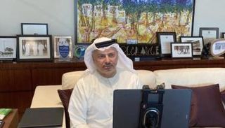 الدكتور أنور بن محمد قرقاش خلال اجتماع مجموعة أصدقاء السودان