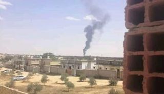 استهداف طيران تركي مسير لشاحنات وقود بالزنتان