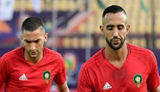 مهدي بنعطية وحكيم زياش نجما منتخب المغرب