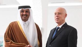 قيس سعيد وتميم بن حمد آل ثاني - أرشيفية