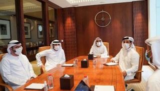 اجتماع الشيخ محمد بن راشد آل مكتوم مع فريق ملف الاقتصاد الرقمي