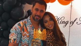 بلقيس تحتفل بعيد ميلاد زوجها 