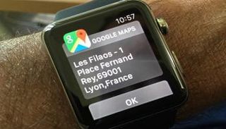 تطبيق جوجل Maps على ساعة أبل ووتش