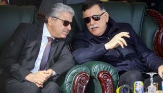 فايز السراج ووزير داخليته فتحي باشا أغا