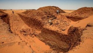 الموقع الأثري المعروف باسم جبل المراوغة في السودان