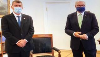 وزير خارجية إسرائيل خلال لقائه الرئيس الألماني