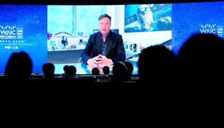 إيلون ماسك خلال افتتاح المؤتمر العالمي للذكاء الاصطناعي بالصين – رويترز