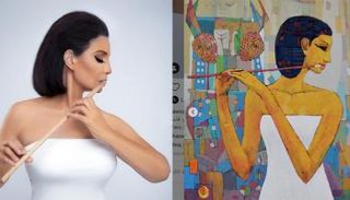 سوسن بدر في إطلالة فرعونية