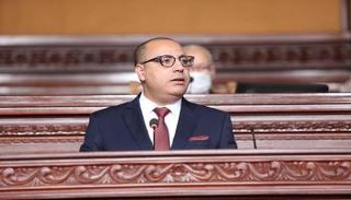 هشام المشيشي خلال جلسة منح الثقة لحكومته