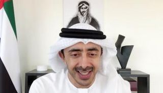الشيخ عبدالله بن زايد آل نهيان خلال مشاركته في اجتماع مجموعة العشرين