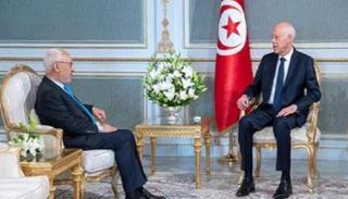 الرئيس التونسي وزعيم حركة النهضة الإخوانية