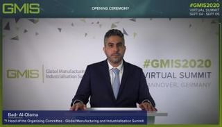 بدر سليم سلطان العلماء رئيس اللجنة التنظيمية للقمة العالمية للصناعة والتصنيع